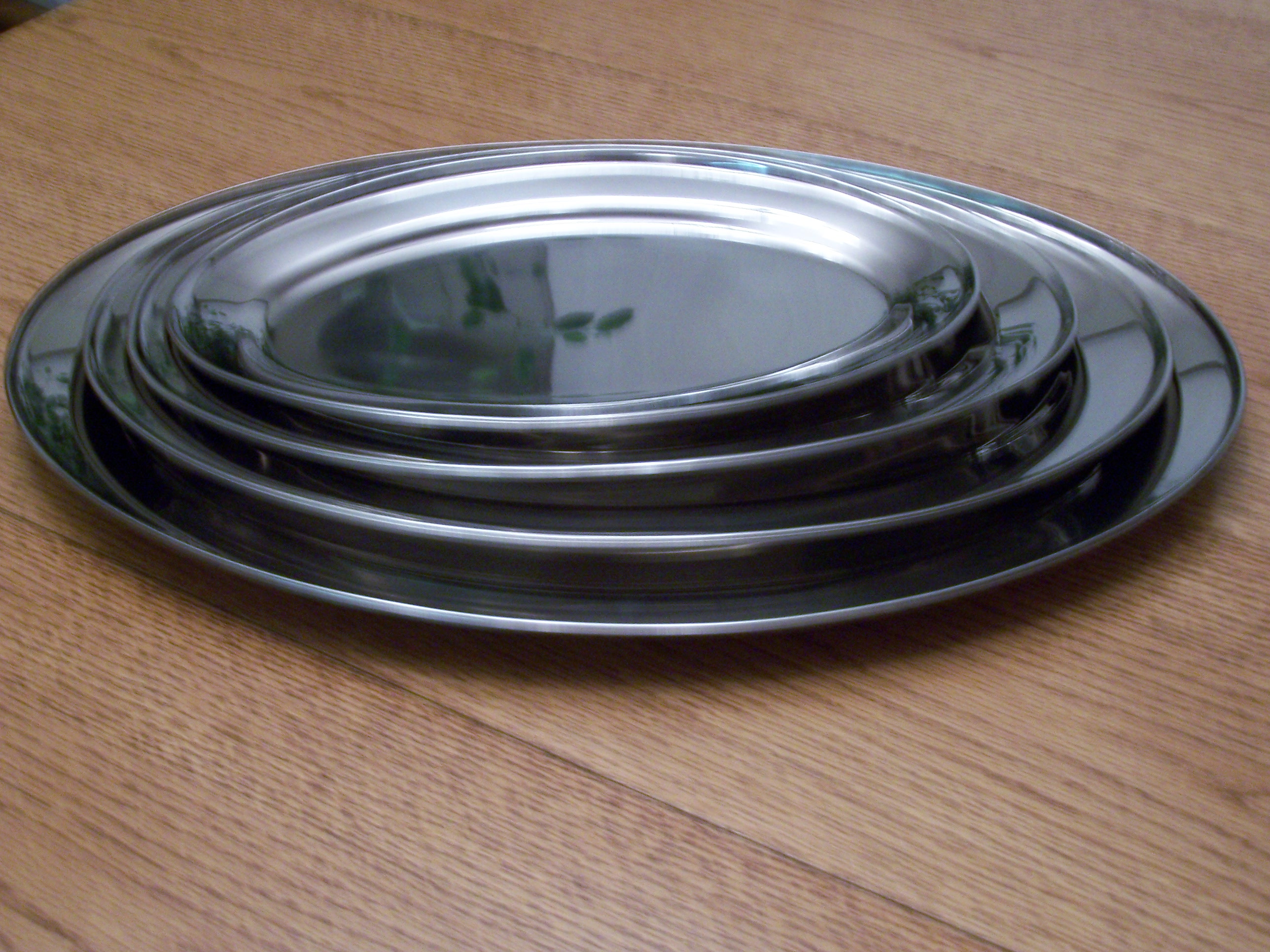 Oval Platters - Stainless Steel