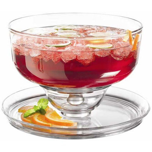 Punch Bowl with Food Tray