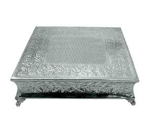 18 inch Ornate Silver Plated Cake Stand