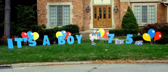 Its A Boy Yard Greeting