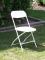 White Plastic Folding Chair